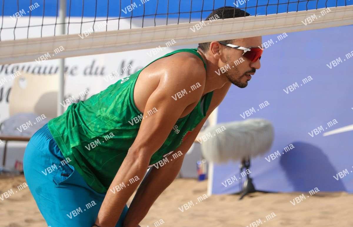 Photo de volley-ball au Maroc, lors de African Championship BVB, à Agadir, le 28 juillet 2022