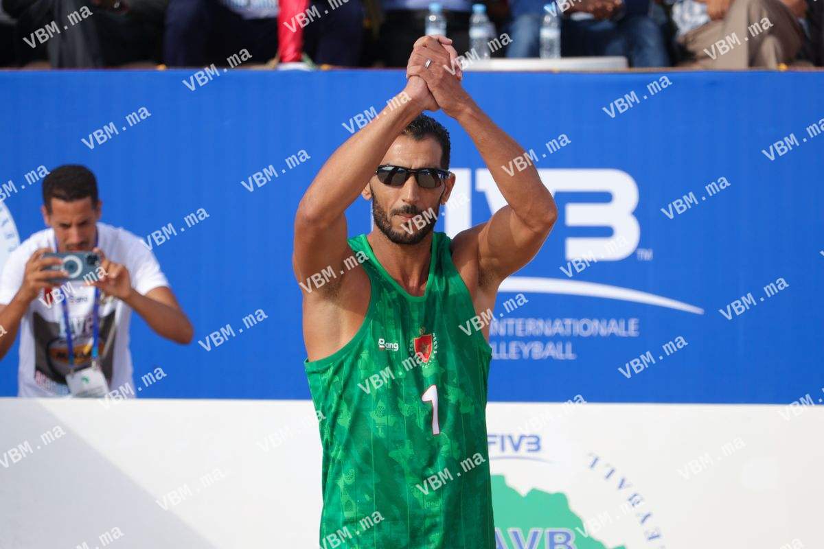 Photo de volley-ball au Maroc, lors de African Championship BVB, à Agadir, le 28 juillet 2022