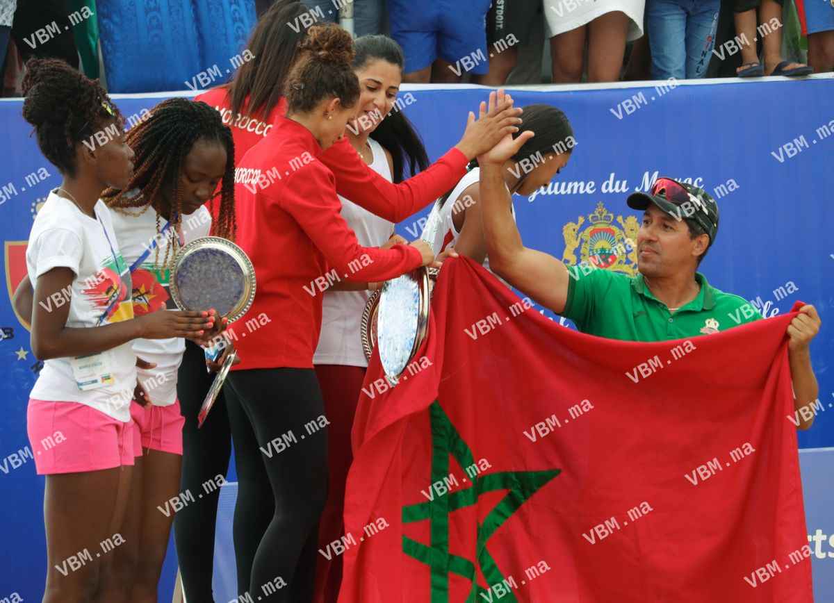 Photo de volley-ball au Maroc, lors de African Championship BVB, à Agadir, le 28 juillet 2022