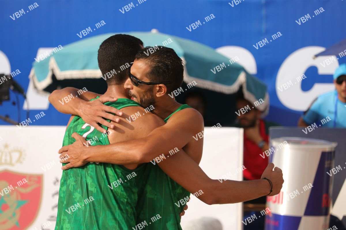 Photo de volley-ball au Maroc, lors de African Championship BVB, à Agadir, le 28 juillet 2022