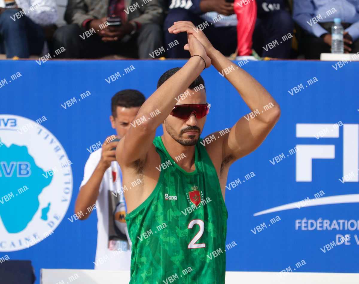 Photo de volley-ball au Maroc, lors de African Championship BVB, à Agadir, le 28 juillet 2022