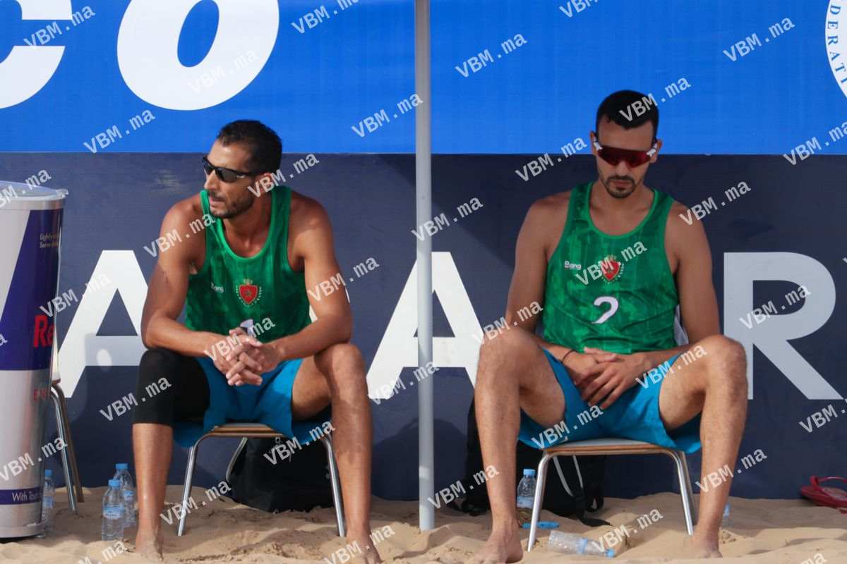 Photo de volley-ball au Maroc, lors de African Championship BVB, à Agadir, le 28 juillet 2022